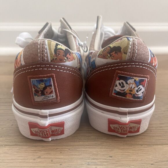 NEW Vans X Disney Old School Sneakers '100th Anniversary Scrapbook' W 5.5 - Picture 7 of 9